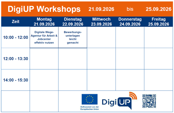 Workshopplan KW 39