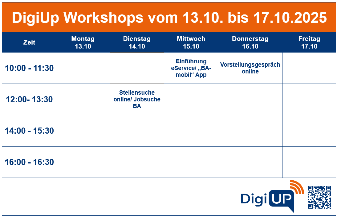 Workshopplan KW 26 Workshopplan KW 42